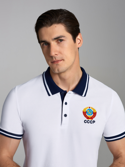 Поло мужское с символикой СССР 65PM-RR-1783