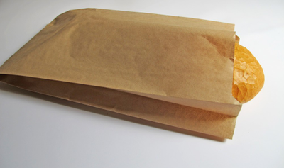 Пакет бумажный без окна б/р (крафт), 90*40*205мм