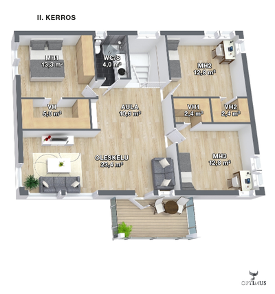 Комплект дома Lakka Safiiri - 225 м²