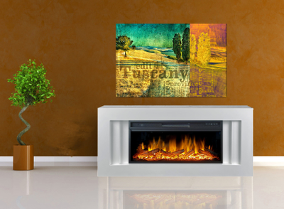 Линейный электрокамин Лайн vision 42