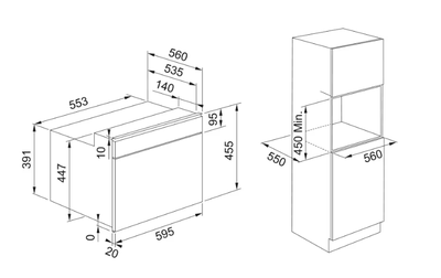 FMY 45 MWXS (131.0606.105) духовой шкаф + СВЧ