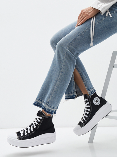 Кеды Converse All Star Move High Top высокие черные на платформе