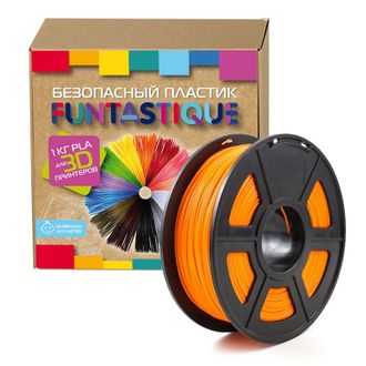 Катушка пластиковая Funtastique PLA-1KG-OR,1.75 мм,1 кг (Оранжевый)