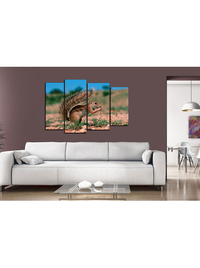 Модульная картина "Маленький грызун"