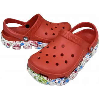 CROCS DUET SPORT CLOG MOTION КРАСНЫЕ С БЕЛЫМ