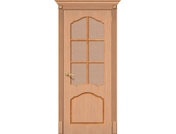Дверь Межкомнатная - "Каролина"  Ф-05 (Дуб) ПО