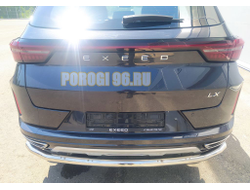 Защита заднего бампера d60 для CheryExeed LX (2022-...)