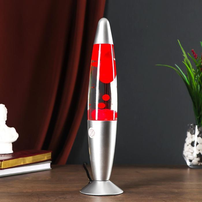 красного цвета лампа