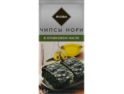 Чипсы нори с оливковым маслом, 4,5г (Rioba)