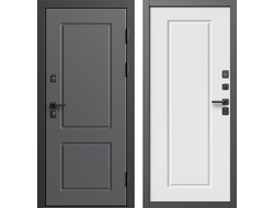 Дверь металлическая Верона Black с панелью Гранд