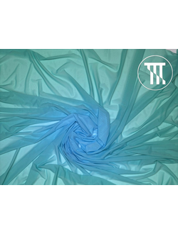 Сетка-стрейч градиент, цв. Темно-голубой + Светлая мята (R=75см)