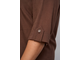 Эффектная рубашка-туника свободного силуэта  &quot;ФАБРИС&quot; арт. 224034 (цвет шоколад) размеры 48-62