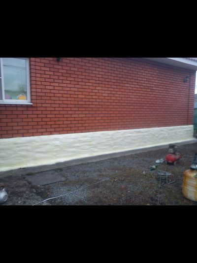 Утепление фундамента и цоколя пенополиуретаном