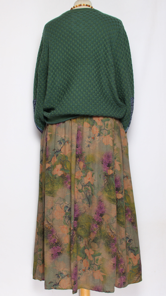 Джемпер ХЛОПОК "ГОЛУБЫЕ НАШИВКИ" бежевый, трава, шоколад до р.50