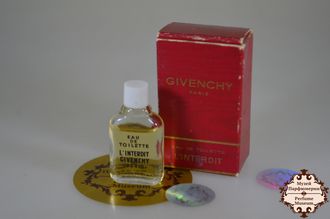 Givenchy L'Interdit (Живанши Линтердит) винтажная туалетная вода 3мл