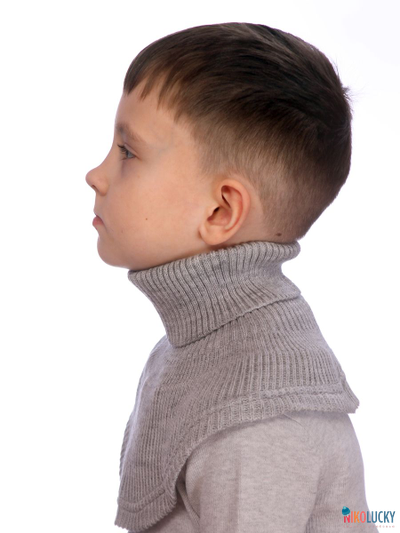 Манишка  21-32, цвет серый р. 1( универсальный от 1 года)