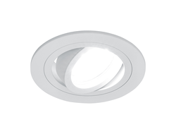 Встраиваемый светильник Feron MR16 G5U.3 круг белый металл поворотный 92x92x25 DL2811 40527