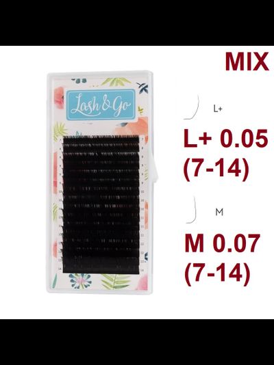 Ресницы чёрные Lash&amp;Go - MIX (16 линий) - m