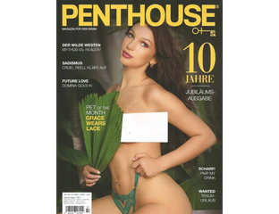 Penthouse Germany Magazine July 2025 Grace Wears Lace Cover (18