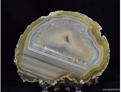 Агат - полированный спил -