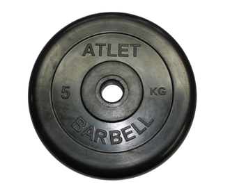 Диск обрезиненный MB Barbell Atlet, диаметр 26 мм, вес 1,25 - 25 кг