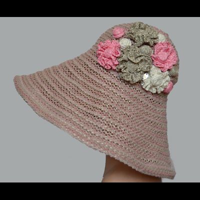 Розовая шляпа дизайнерская Италия Vizio 5493 фото