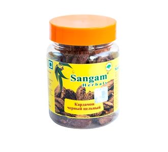 Кардамон черный цельный Sangam Herbals, 50 гр