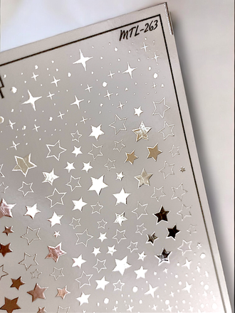 Слайдер-дизайн MilliArt Nails Металл MTL-263