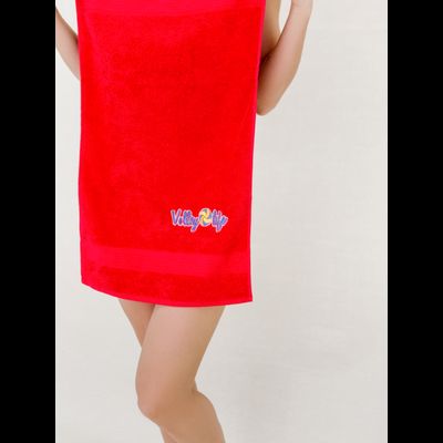 Полотенце маленькое красное