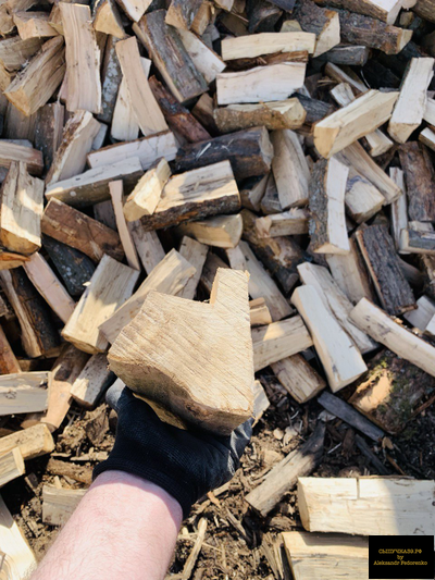 колотые дрова твердых пород навал