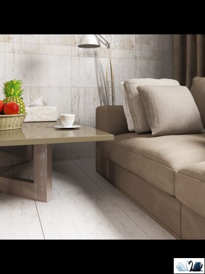 Плитка напольная Belani Папирус белый 41,8х41,8 см Береза керамика