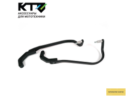 Защита рук на мотоцикл эндуро с креплением к траверсе (черная)