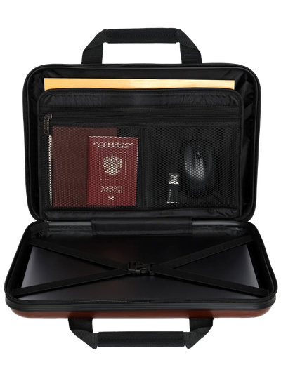 Пластиковый кейс для ноутбука 15.6 - 16 дюймов Optimum, коричневый