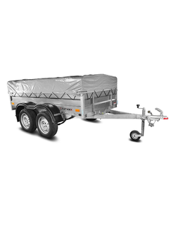 Прицеп «Спутник PRO» (2500x1300x370) двухосный, оцинкованная рама, с силовым подрамником