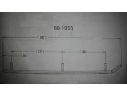 Коньки SPI 88-1855 для снегохода Yamaha VK540 (1995-2004) VENTURE 480 (1995-1998) и др. (88T-23731-00-00, 88T-23731-00-XX, 8AC-23731-00-00)