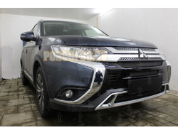 Защита радиатора Mitsubishi Outlander III 2018- (3 части) black