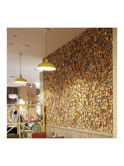 квадратный метр шлифованных спилов