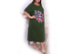 Удлиненная туника-платье Арт. 8764-3243 (цвет хаки) Размеры 64-78