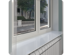 Акриловый подоконник Pure white 800х150х12 мм.