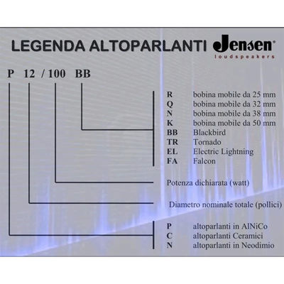 Jensen N12/100TR (16 Ом) - динамик гитарного кабинета