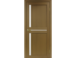 Межкомнатная дверь "Турин-523.221" орех (стекло сатинато)