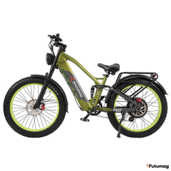 Электровелосипед Yokamura Dyna зеленый + гидроизоляция