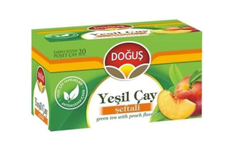 Чай Dogus зеленый с персиком, 20 пак