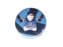 Значок закатной ХК "СИБИРЬ" (Снеговик с эскимо) 20