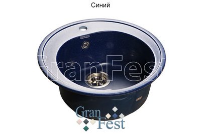 Керамическая мойка для кухни Granfest GF-R510 круглая мойка