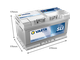 VARTA Dynamic SLI 85Ah 800A F18 низкий