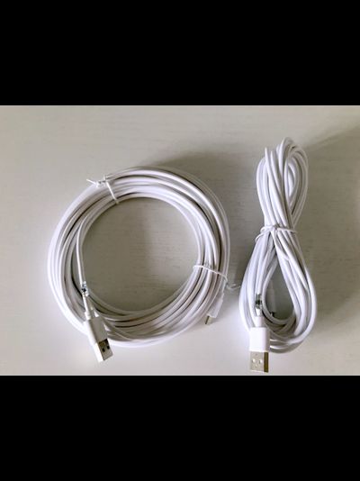 Кабель для питания Wi-Fi видеокамер USB - Micro-USB, длина 5 м.