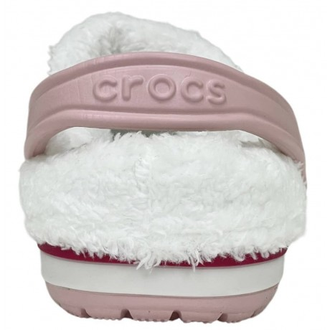 CROCS BAYABAND CLOG УТЕПЛЕННЫЕ РОЗОВЫЕ (МЕХ СНИМАЕТСЯ)