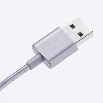 Кабель Xiaomi Metal с USB на USB Type-C (серебристый) 100см