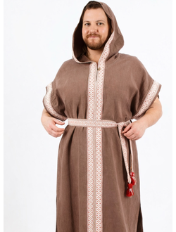 Туника с капюшоном из крапивы для банного мастера  Дар Земли